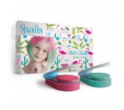 Zmywalne kredy do włosów Hair Chalk 2 szt Snails - Flamingo