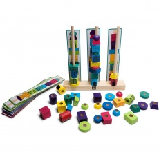 Drewniana układanka BS Toys - Wieża klocki