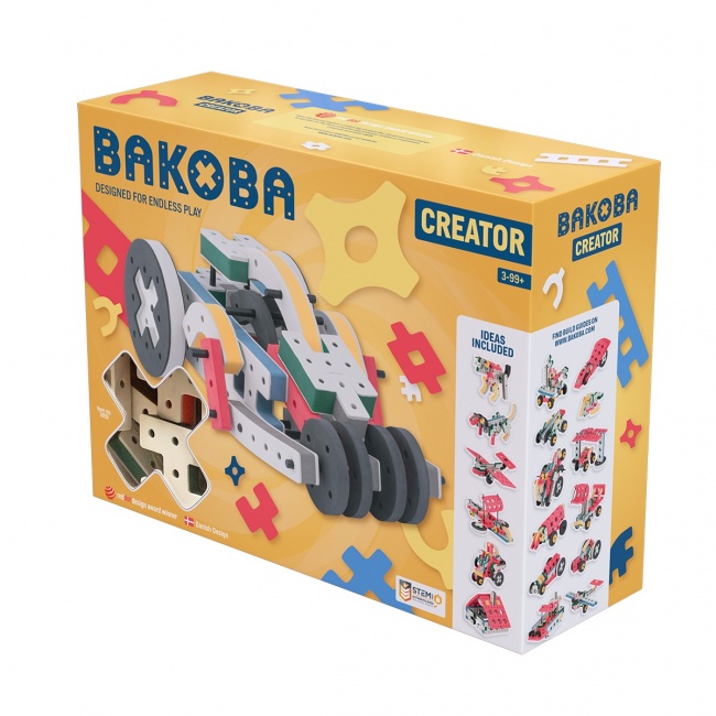 Piankowe klocki konstrukcyjne Bakoba - Creator box 74el.
