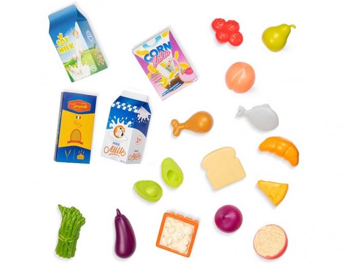 Koszyk na zakupy z artykułami “spożywczymi” B. Toys - Freshly Picked