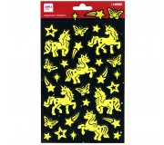 Naklejki świecące w ciemności Apli Kids - Jednorożce