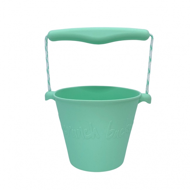 Składane wiaderko do wody i piasku Scrunch Bucket - Miętowy