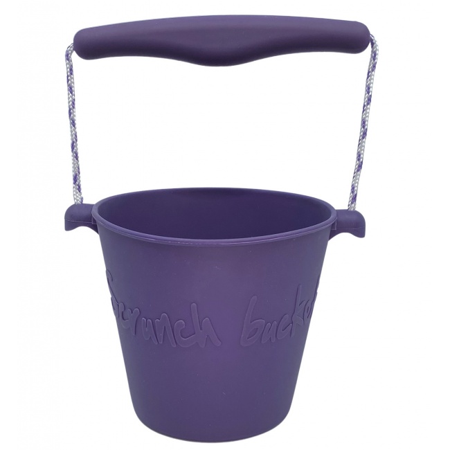Składane wiaderko do wody i piasku Scrunch Bucket - Purpurowy