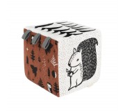 Miękka kostka kontrastowa Wee Gallery - Woodland