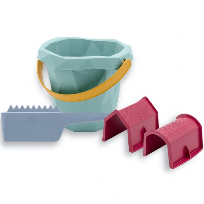 Zestaw zabawek do piasku w wiaderku Zsilt - 3 lata +
