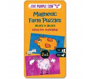 Podróżna gra magnetyczna The Purple Cow - Puzzle Farma