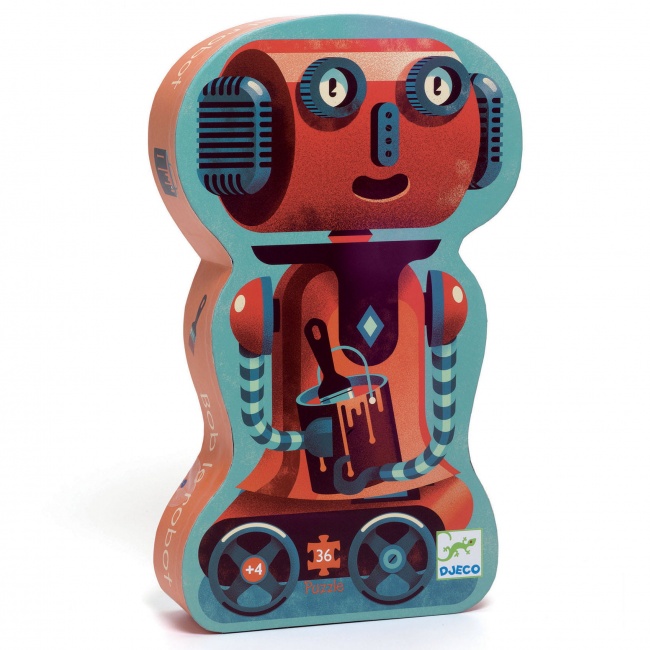 Puzzle w pudełku Djeco - Robot Bob