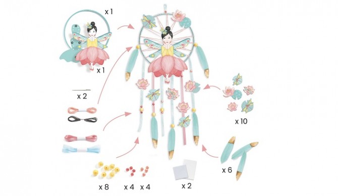 Zrób to sam Łapacz snów Djeco - Wróżka Lotosu