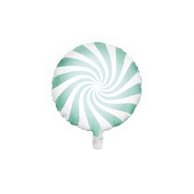 Balon foliowy Party Deco - Cukierek miętowy 35cm
