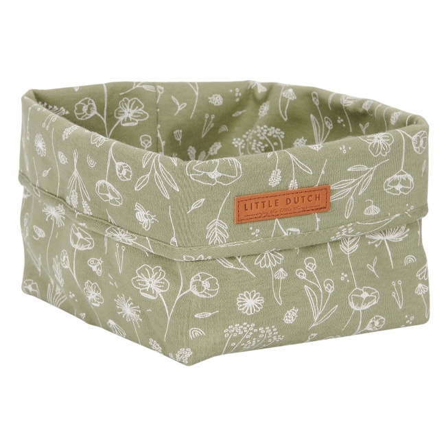 Pojemnik na akcesoria mniejszy Little Dutch - Wild Flowers Oliwka