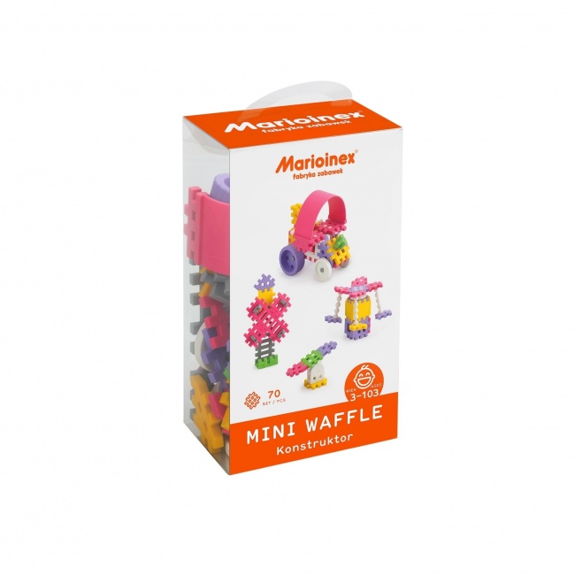 Klocki Mini Waffle Marioinex - 70 elementów Konstruktor Dziewczynka