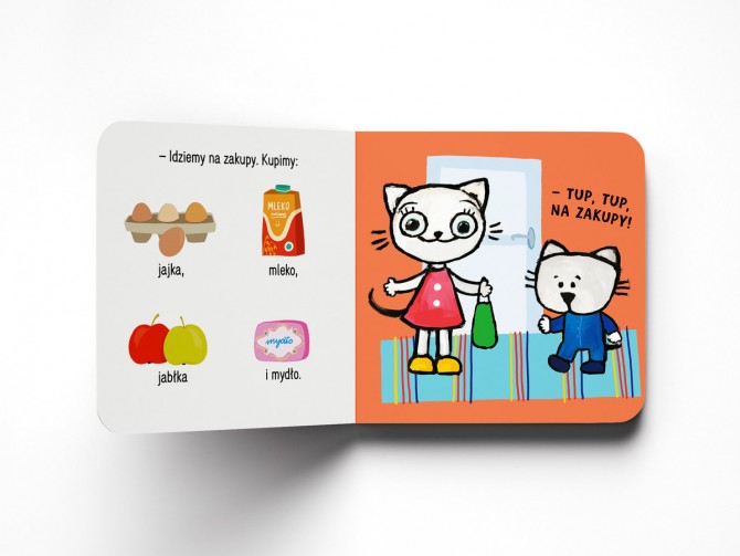 Książka "Kicia Kocia i Nunuś. Idziemy na zakupy!" wydawnictwo Media Rodzina