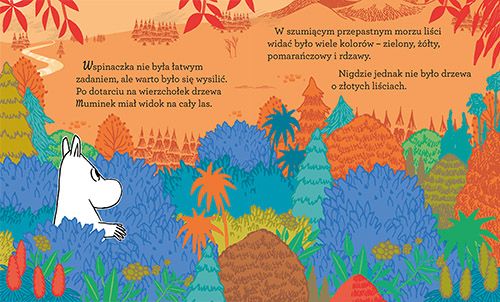 Książka "Muminek i złoty liść" wydawnictwo Harperkids