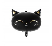 Balon foliowy Party Deco - Kotek czarny 48 x 36 cm