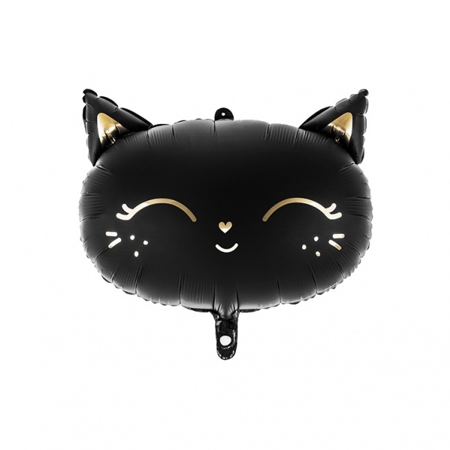 Balon foliowy Party Deco - Kotek czarny 48 x 36 cm
