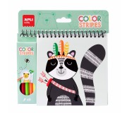 Kolorowanka z markerami Apli Kids - Color Stripes