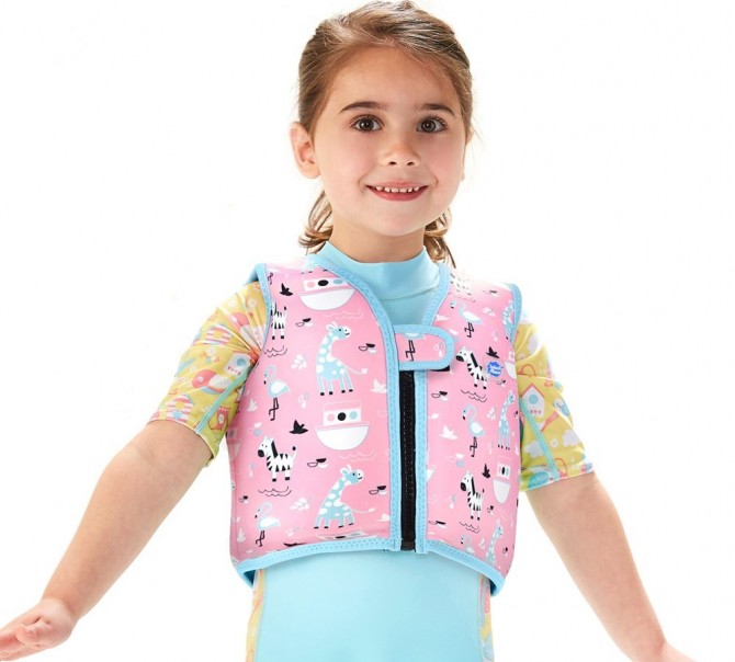 Swim Vest Go Splash – kamizelka bez regulacji pływalności do nauki pływania S 1-2 lata Arka Niny