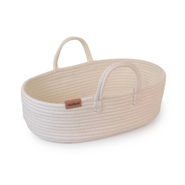 Bawełniany Kosz Mojżesza dla lalek Miniland Doll
