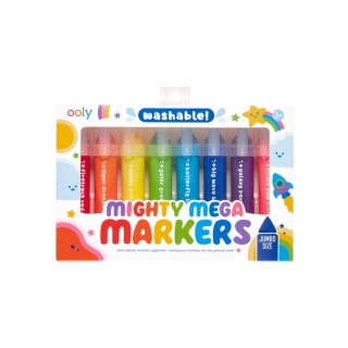 Zmywalne Flamastry z Trójkątną Końcówką Ooly - Mighty Mega