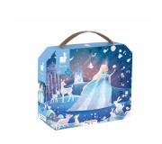 Puzzle w walizce Janod Made in France - Lodowa magia 54 el. 5+