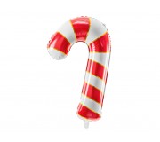 Balon foliowy Party Deco - Cukrowa laska czerwony 50 x 82 cm
