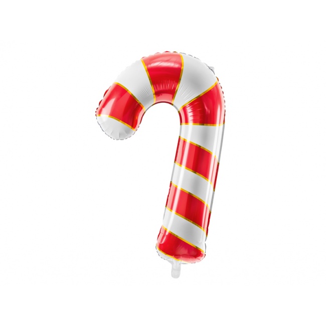 Balon foliowy Party Deco - Cukrowa laska czerwony 50 x 82 cm