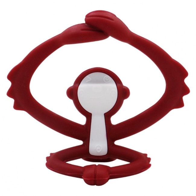 Gryzak Zabawka Mombella - Małpka Chimney Red