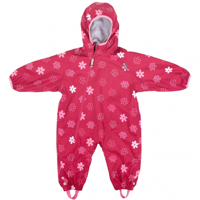 Kombinezon przeciwdeszczowy z podszewką All In One LittleLife - Flowers 18-24m