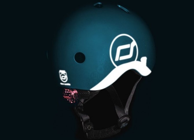 Kask z odblaskami SCOOTANDRIDE XXS-S 1-5 lat - Ash Bear