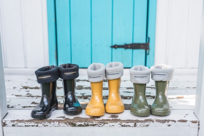 Ocieplacz polarowy Kalosze Poprosze - Czekoladowy L