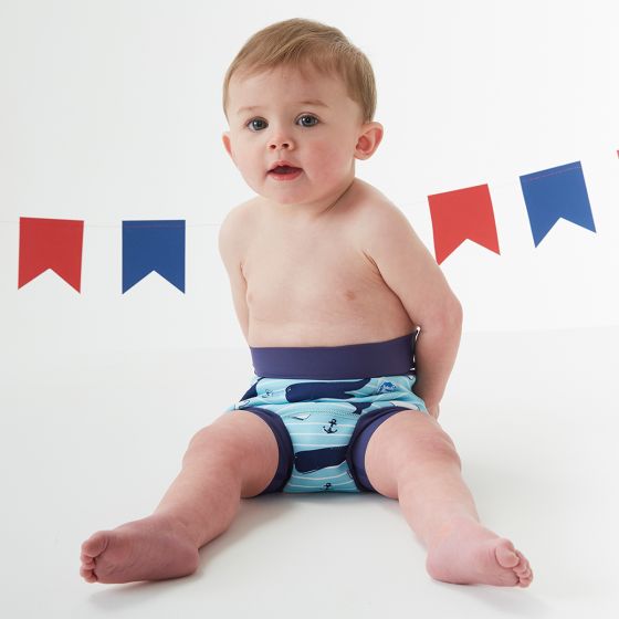 Pieluszka do pływania Happy Nappy 24-36 msc Wieloryby (XXL)