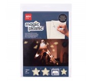 Magiczny plastik, świecący w ciemności Apli Kids - 3 arkusze