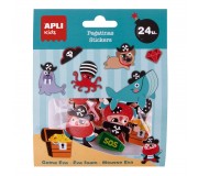 Naklejki z pianki EVA Apli Kids - Piraci 24 szt.
