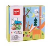 Zestaw z naklejkami Apli Kids - Las