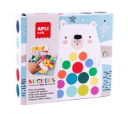 Zestaw z naklejkami Apli Kids - Miś