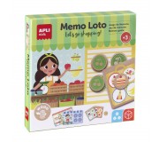 Drewniana gra Apli Kids - Memo Lotto Zakupy