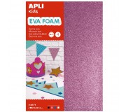 Pianka EVA w arkuszach A4 Apli Kids - BROKAT WH,BK,PNK,BL 4 szt.