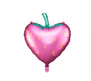 Balon foliowy Party Deco - Truskawka 42 x 45 cm