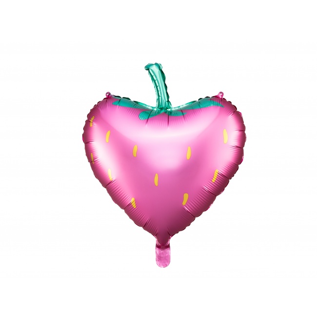 Balon foliowy Party Deco - Truskawka 42 x 45 cm