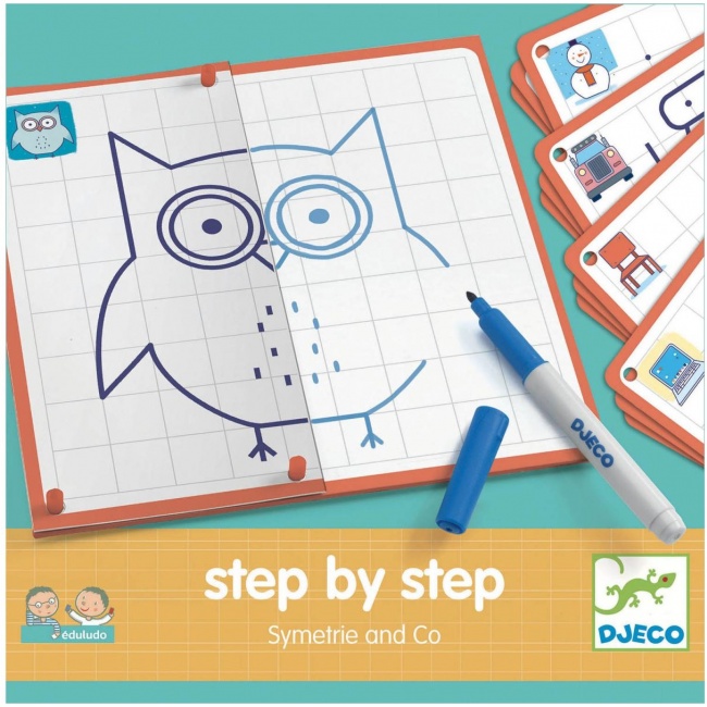 Plansze edukacyjne Eduludo Krok po kroku Djeco - Symetrie and Co