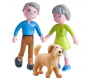 Zestaw laleczek Little Friends Haba - Dziadkowie