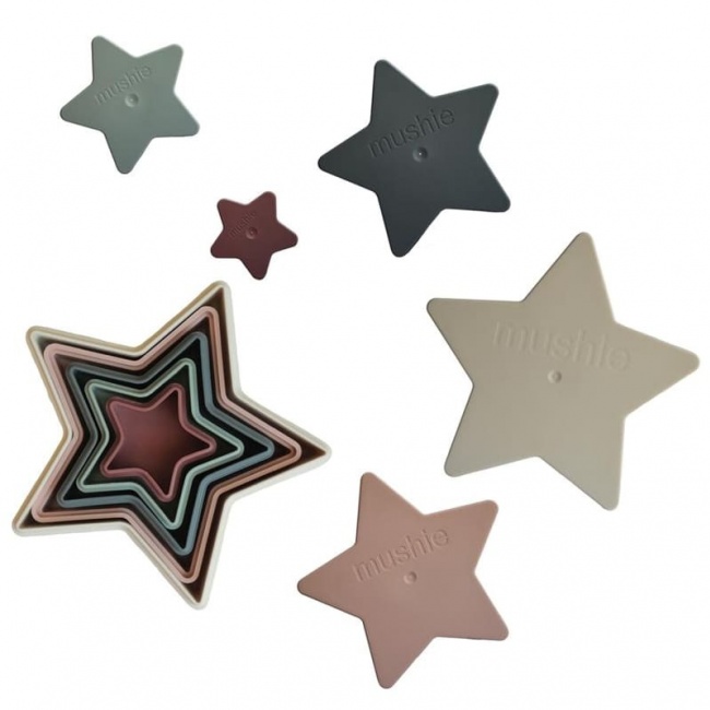 Piramidka sensoryczna Mushie - Nesting Star