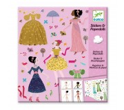 Zestaw z naklejkami Djeco - Ubrania sezonowe