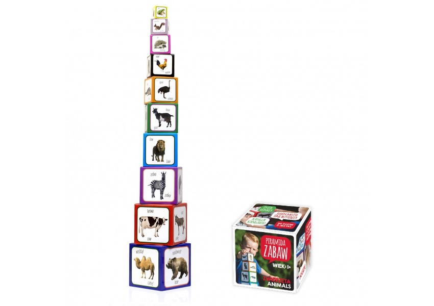 Kartonowe klocki Piramida Zabaw - Zwierzęta