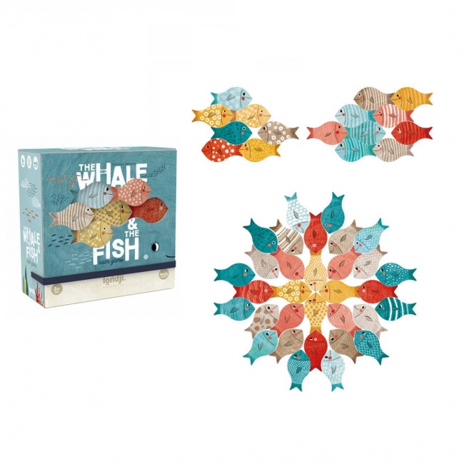 Układanka Londji - Wieloryb i rybki