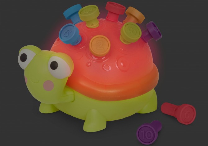 Interaktywny żółw edukacyjny - do nauki liczenia i kolorów B. Toys - Teaching Turtle