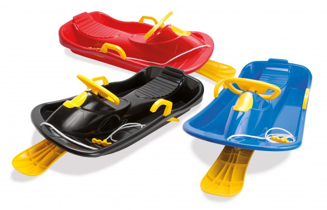 Sanki z kierownicą i hamulcami classic Dantoy - Blue