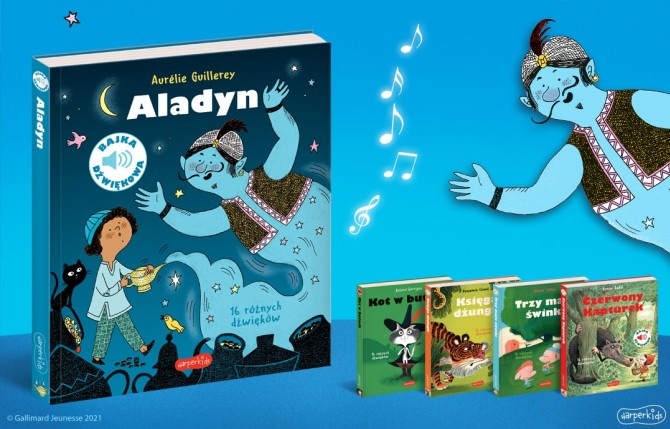 Książka "Alladyn. Bajka dźwiękowa" wydawnictwo Harperkids