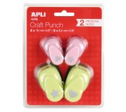 Zestaw ozdobnych dziurkaczy do papieru Apli Kids - 4 wzory