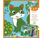 Wydrapywanka dla maluchów Djeco - Zwierzątka